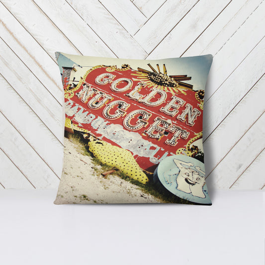 Throw Pillow GOLDEN NUGGET + SILVER SLIPPER