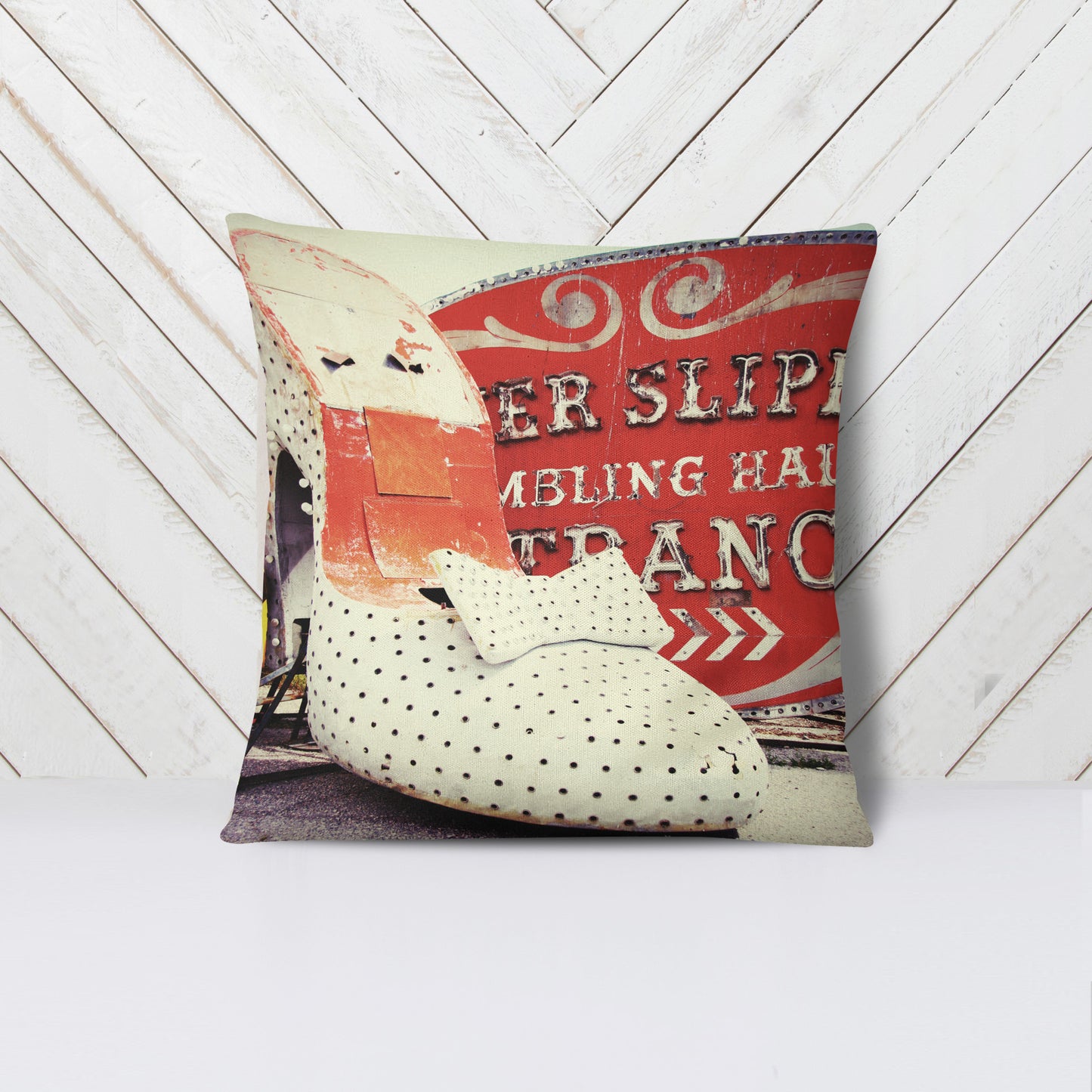 Throw Pillow GOLDEN NUGGET + SILVER SLIPPER