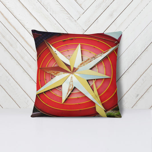 "Vintage STAR" Throw Pillow