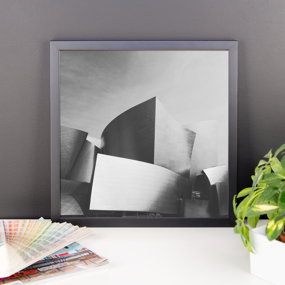 Framed B+W print of iconic LA architecture