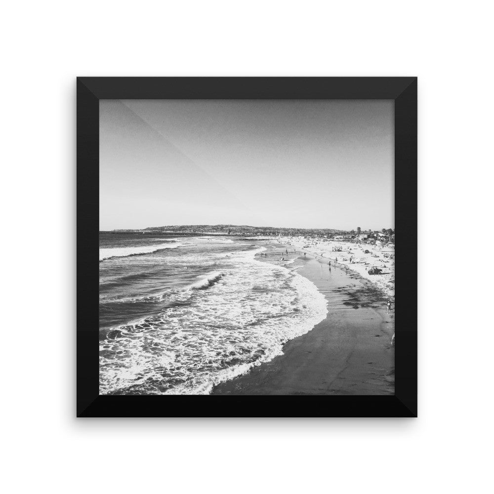 Oregon Coast Waves framed poster