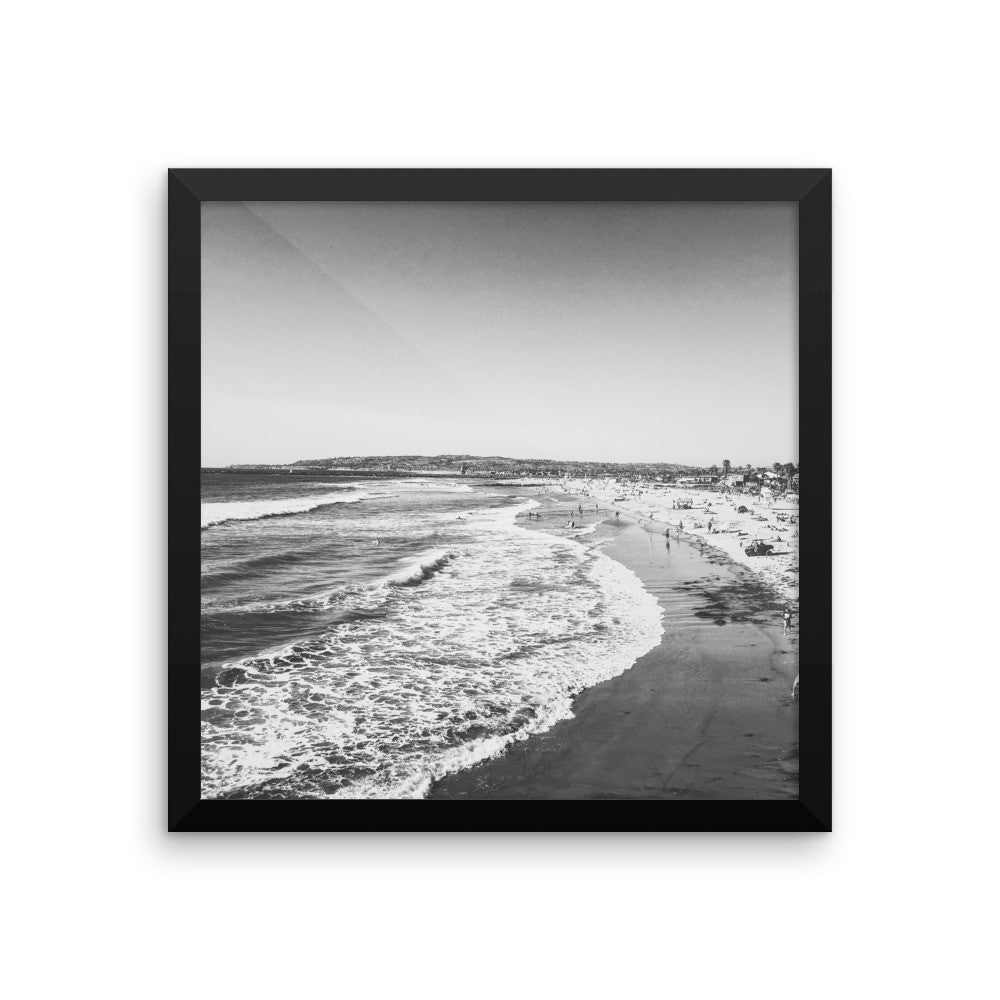 Oregon Coast Waves framed poster