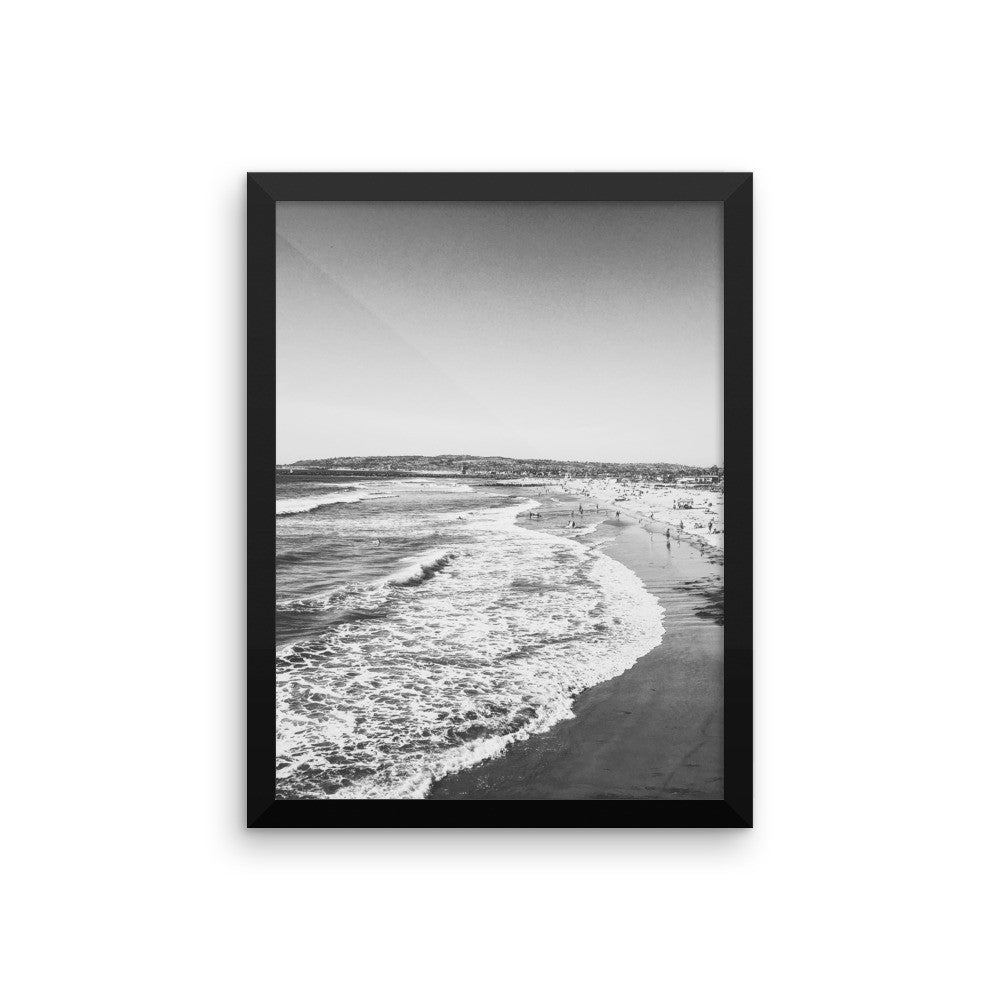 Oregon Coast Waves framed poster