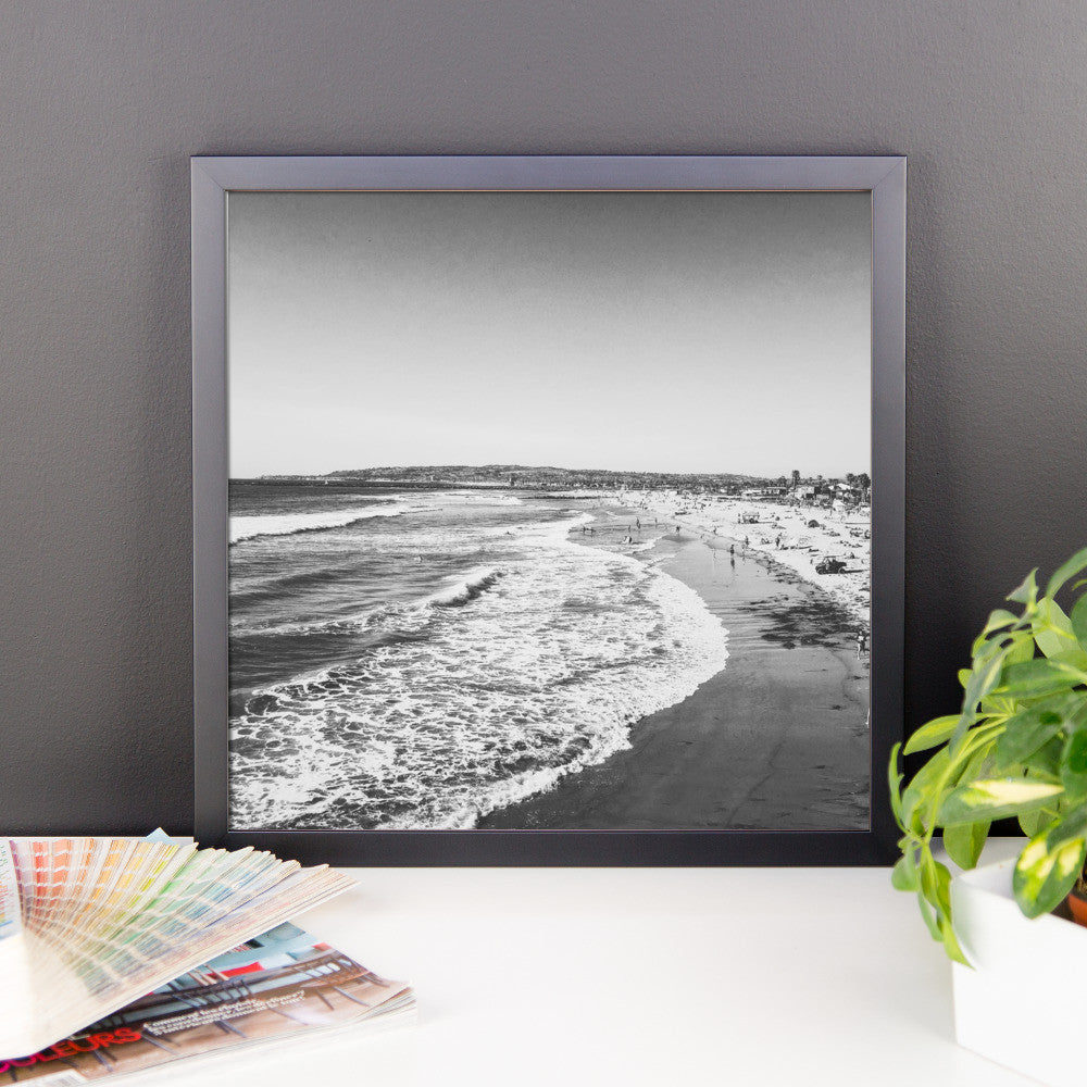 Oregon Coast Waves framed poster