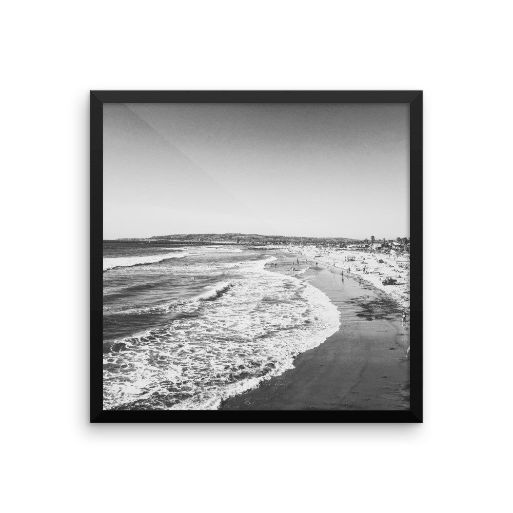 Oregon Coast Waves framed poster