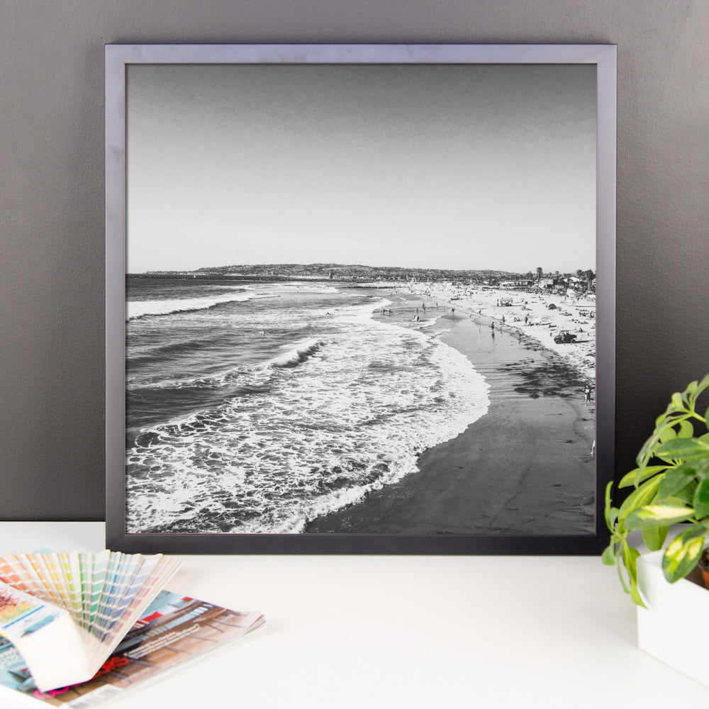 Oregon Coast Waves framed poster