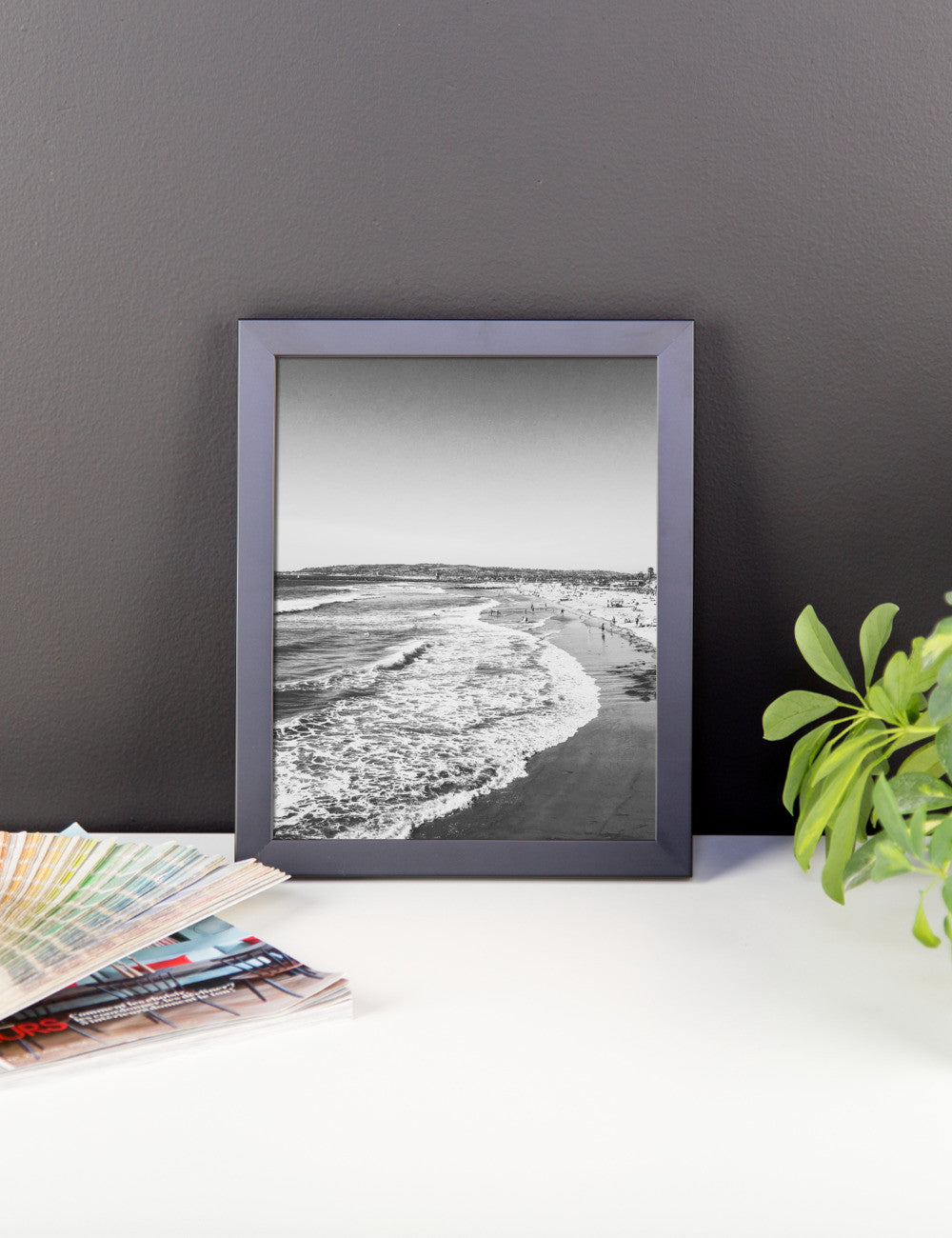 Oregon Coast Waves framed poster