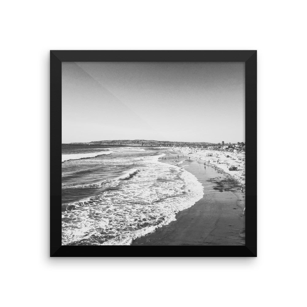 Oregon Coast Waves framed poster