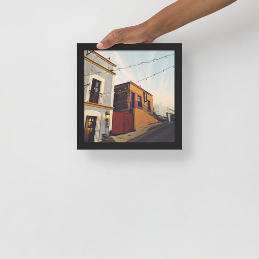 Streets of Los Cabos - Framed photo paper poster