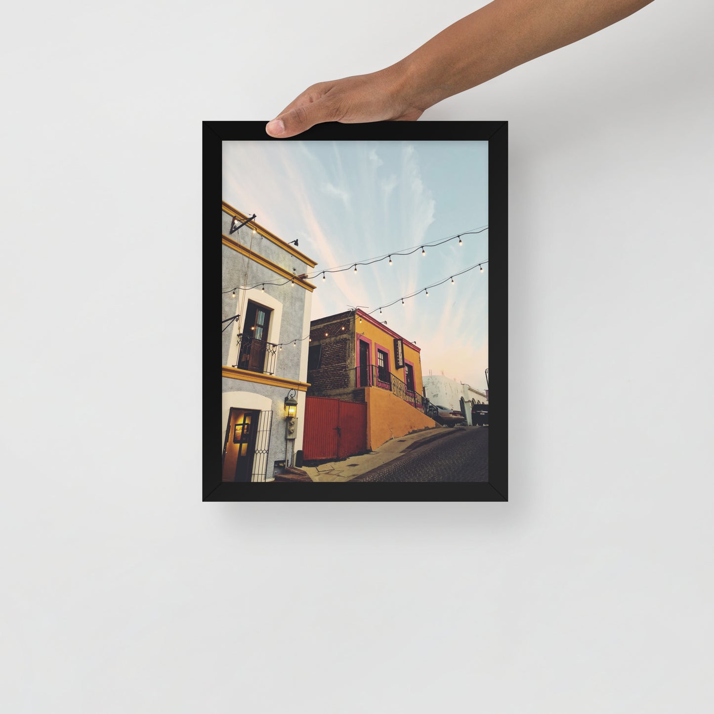 Streets of Los Cabos - Framed photo paper poster