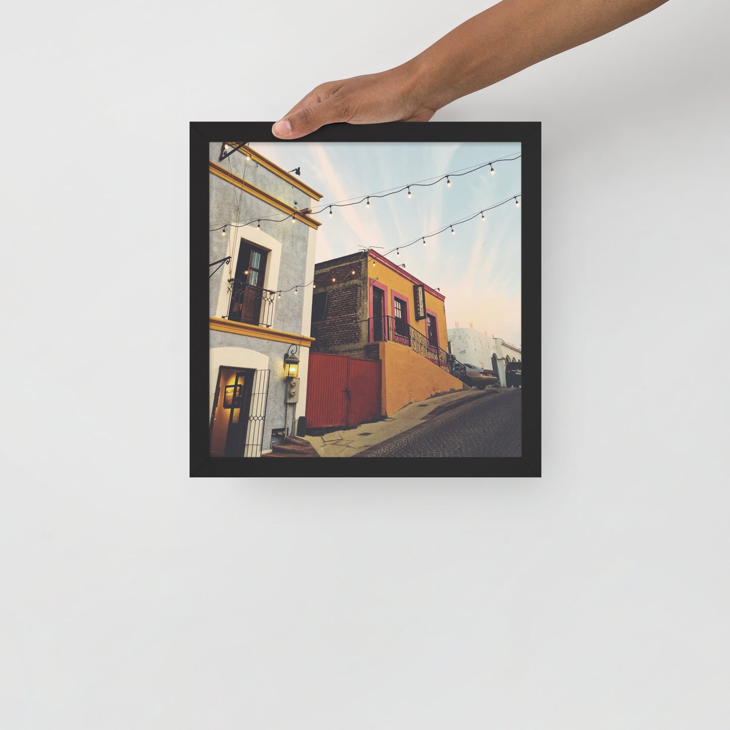 Streets of Los Cabos - Framed photo paper poster