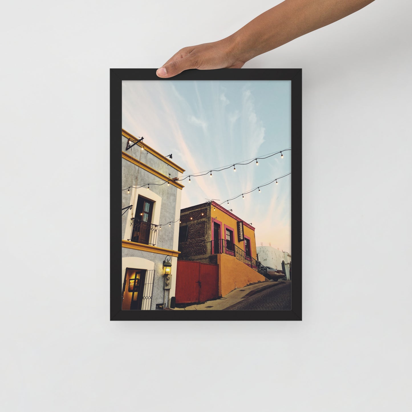 Streets of Los Cabos - Framed photo paper poster