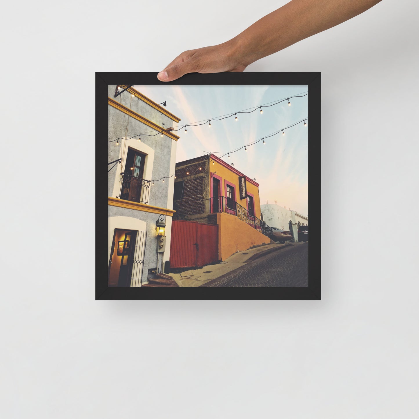 Streets of Los Cabos - Framed photo paper poster