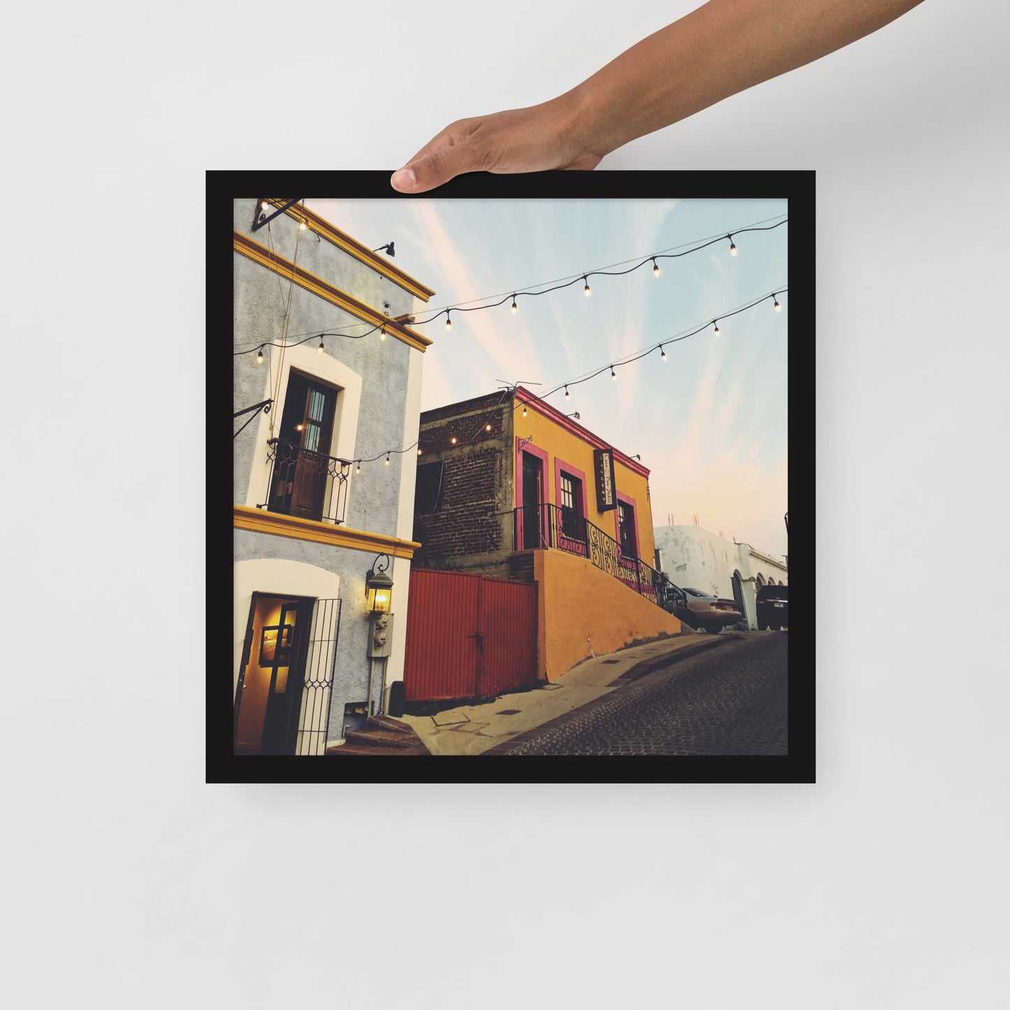 Streets of Los Cabos - Framed photo paper poster
