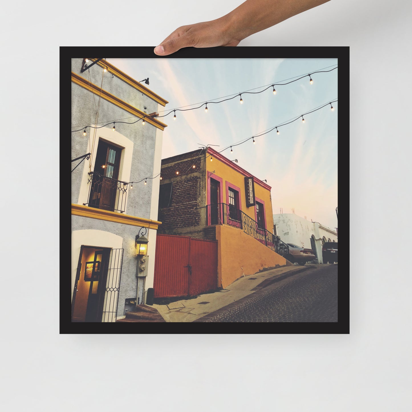 Streets of Los Cabos - Framed photo paper poster
