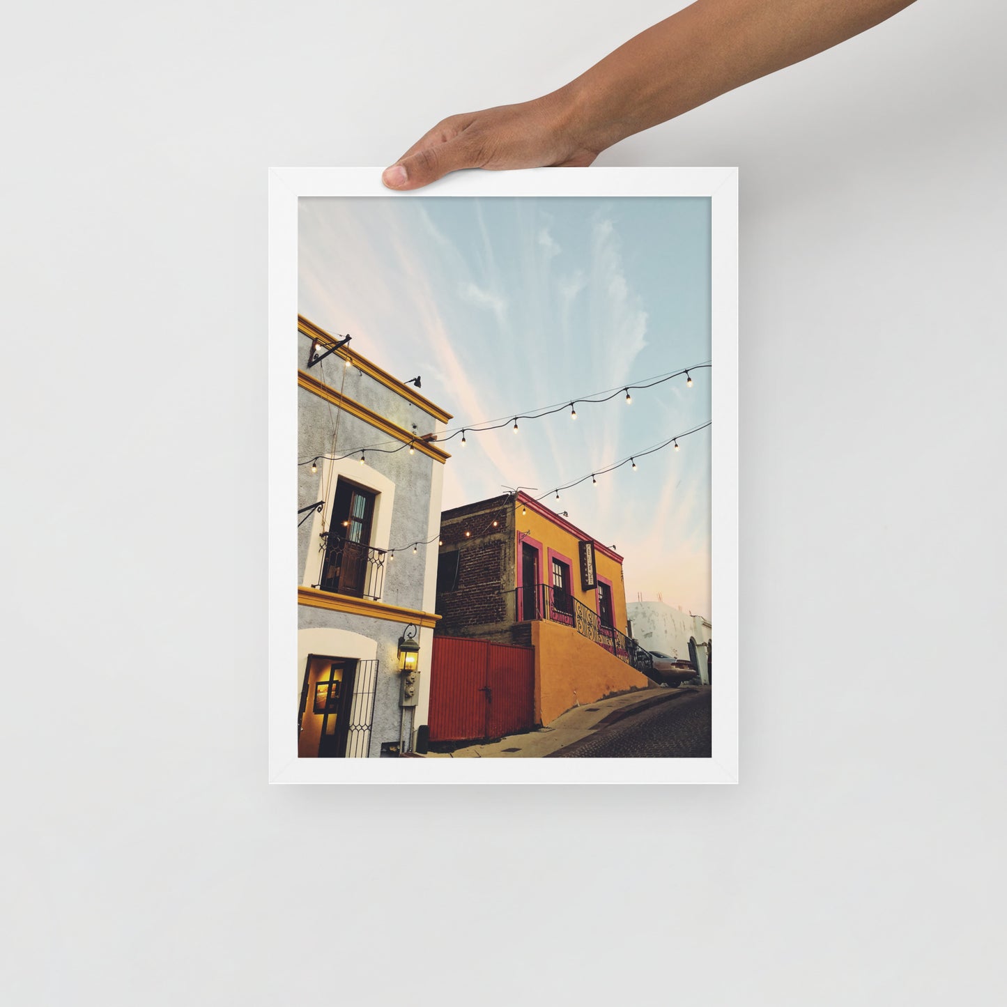 Streets of Los Cabos - Framed photo paper poster