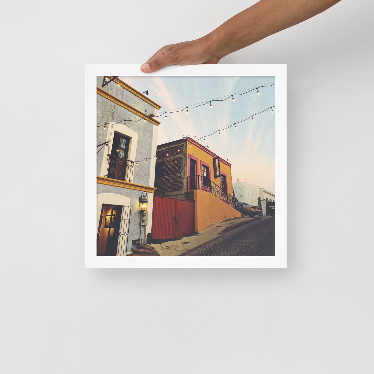 Streets of Los Cabos - Framed photo paper poster