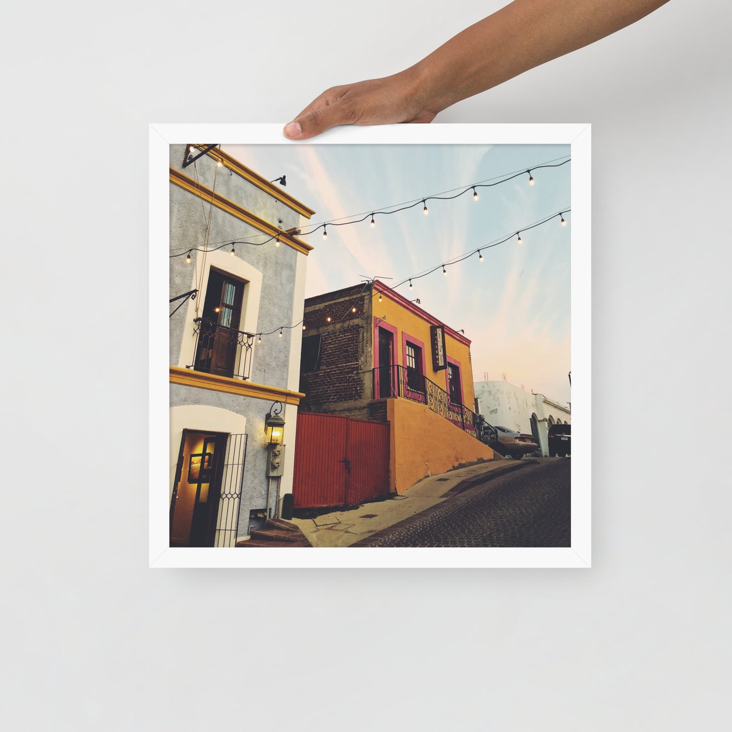 Streets of Los Cabos - Framed photo paper poster