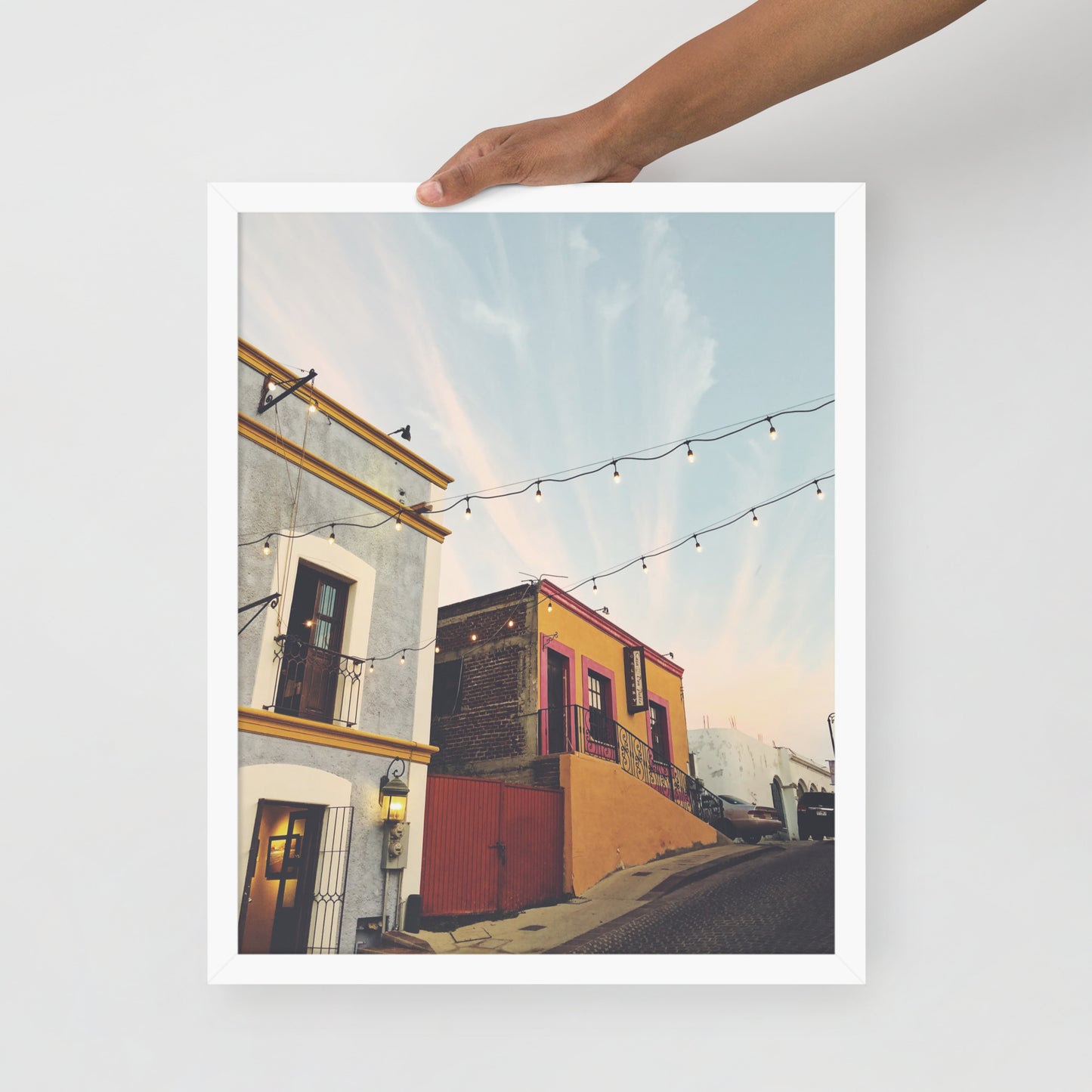 Streets of Los Cabos - Framed photo paper poster