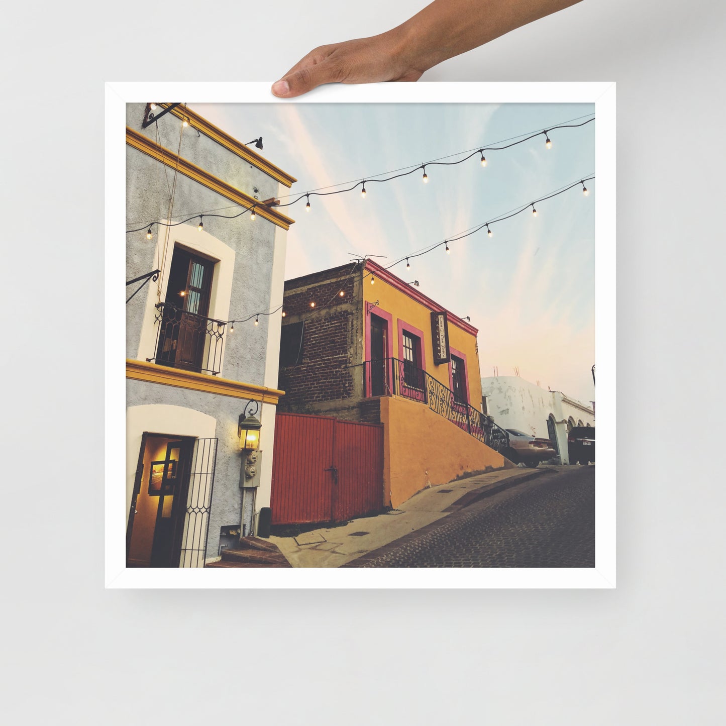 Streets of Los Cabos - Framed photo paper poster