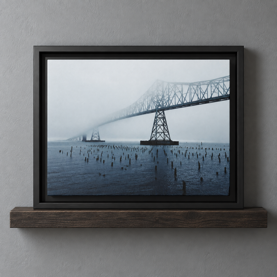 Foggy Morning Bridge photography print