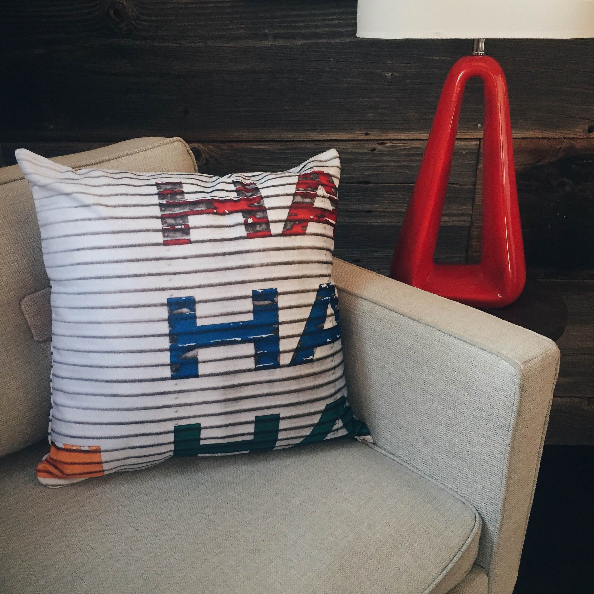 Whimsical "Hilarious" Throw Pillow