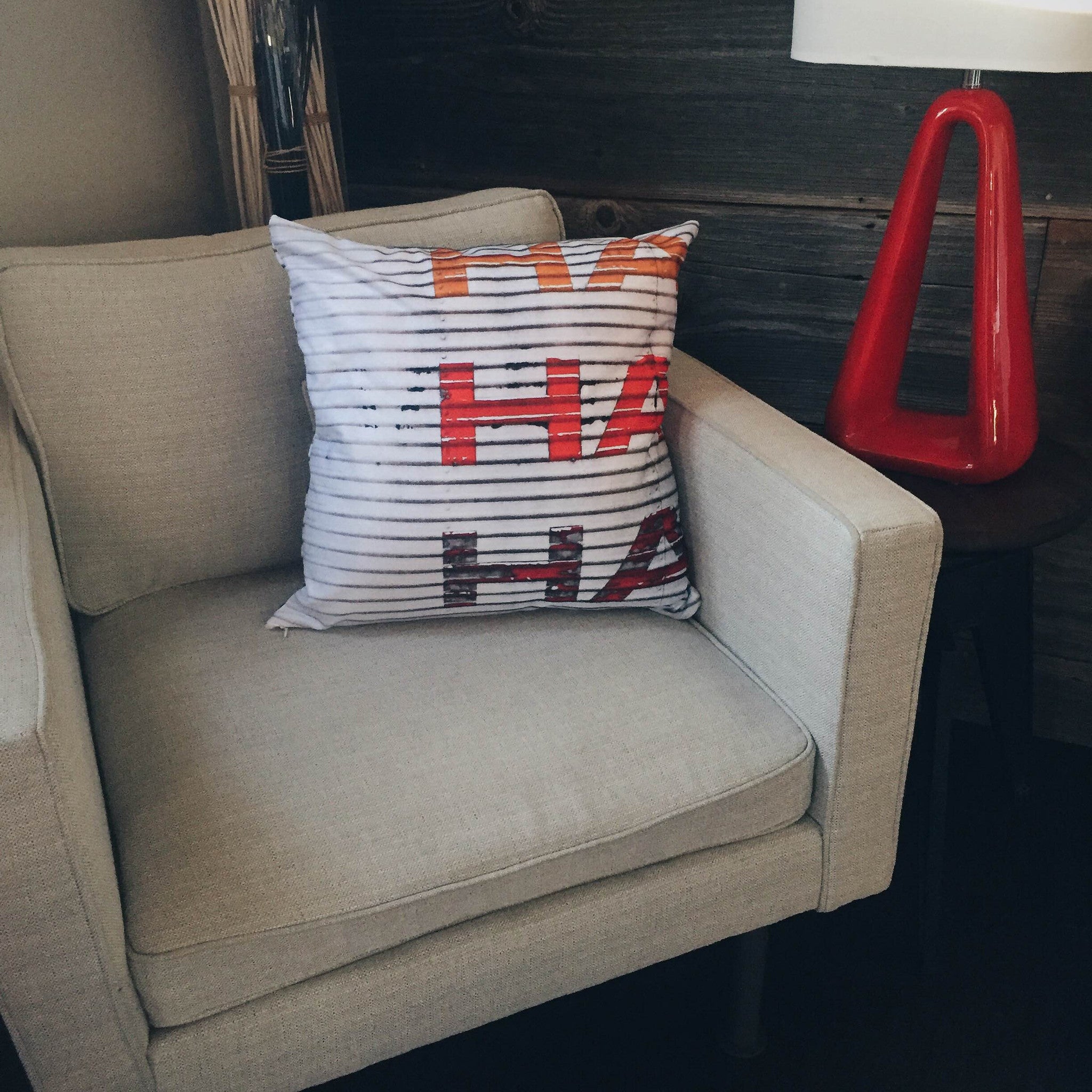 Whimsical "Hilarious" Throw Pillow