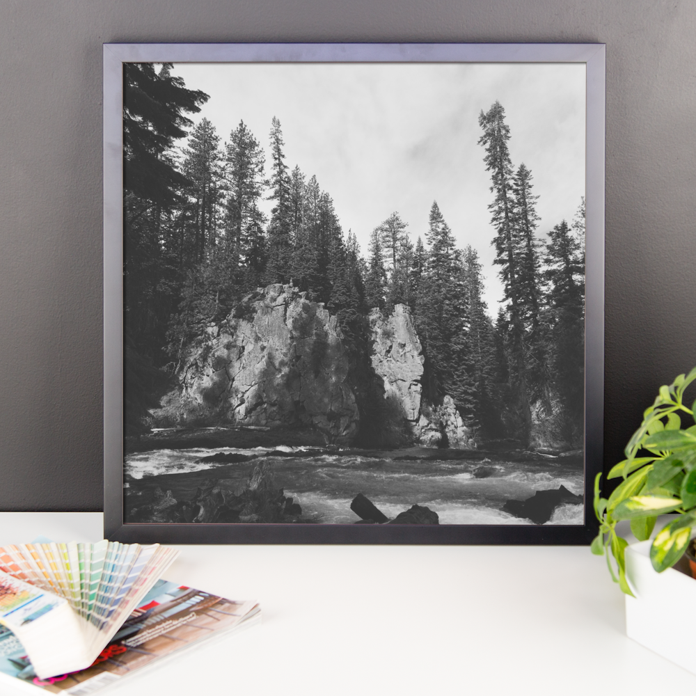 Framed B+W Photo print taken in Central Oregon