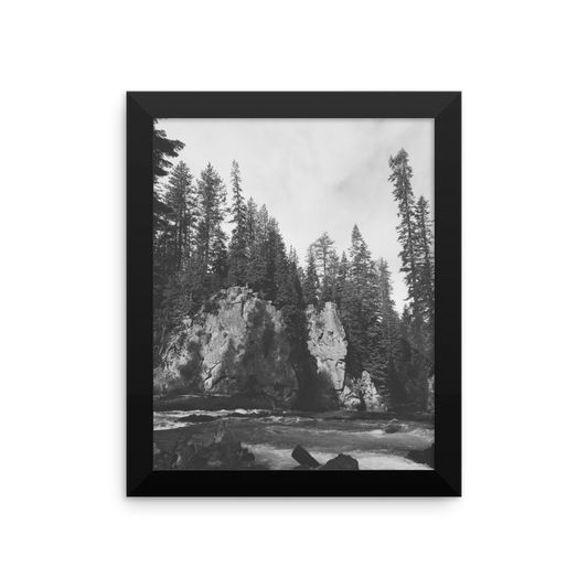 Framed B+W Photo print taken in Central Oregon