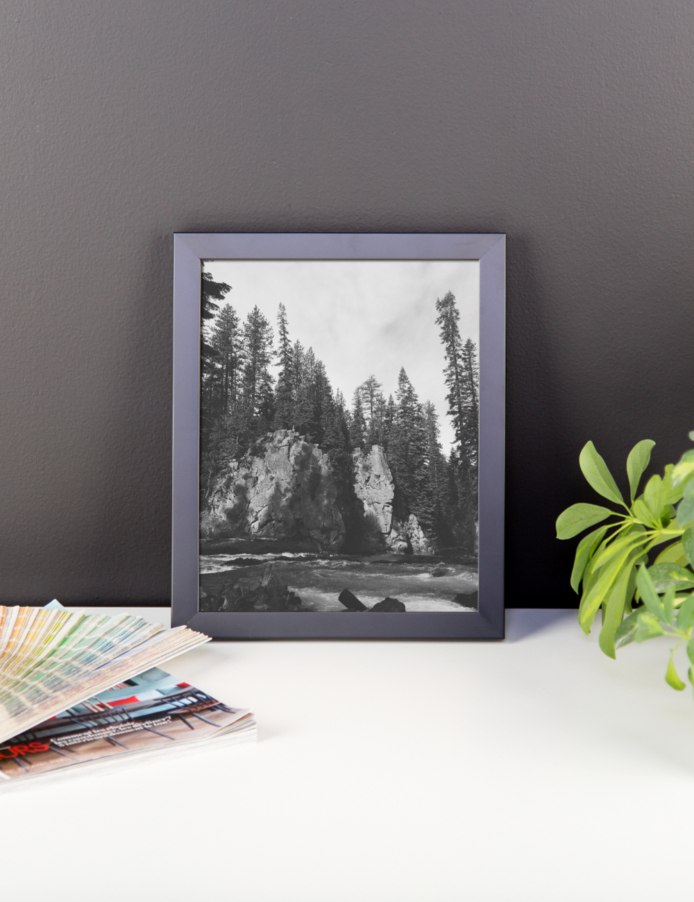 Framed B+W Photo print taken in Central Oregon