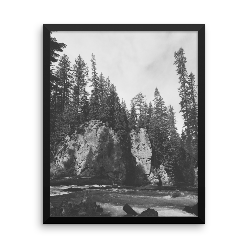 Framed B+W Photo print taken in Central Oregon