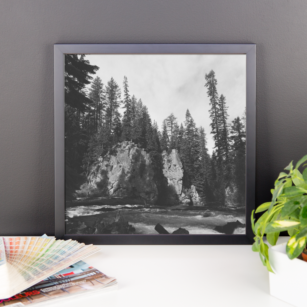 Framed B+W Photo print taken in Central Oregon