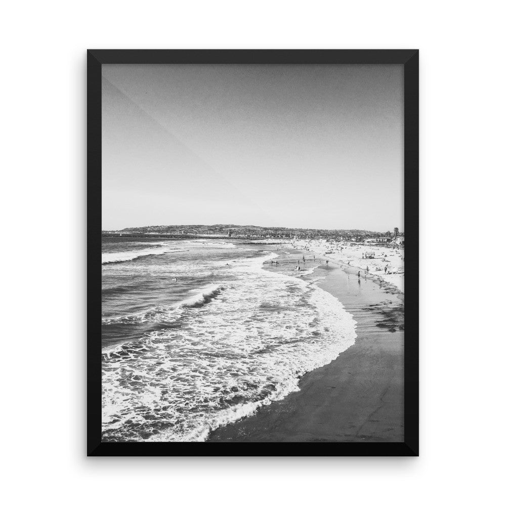 Oregon Coast Waves framed poster
