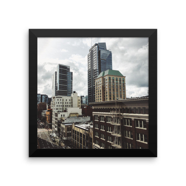 Framed "Downtown PDX" print