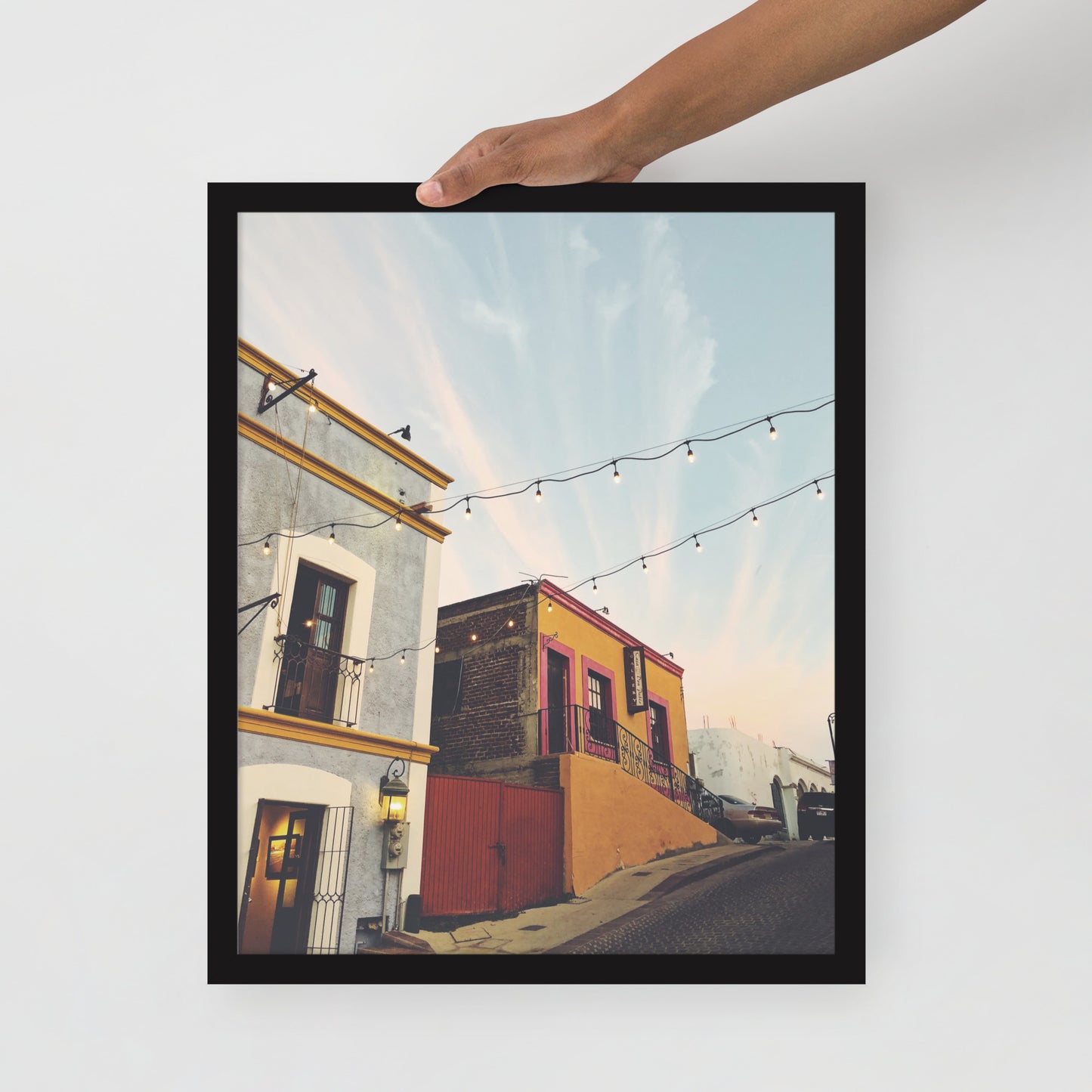Streets of Los Cabos - Framed photo paper poster